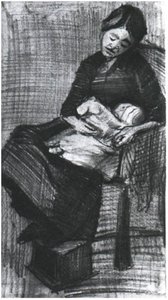 See-Nursing-Baby F1063ヴィンセントファンゴッホ 作： Vincent van Gogh